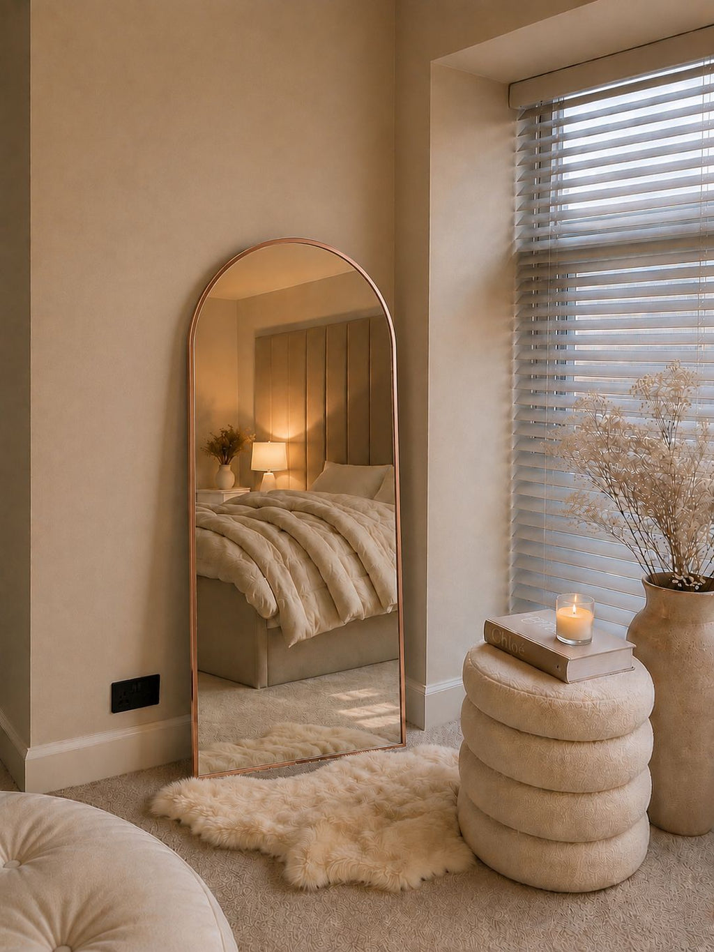 Arched Aluminium Mirror
