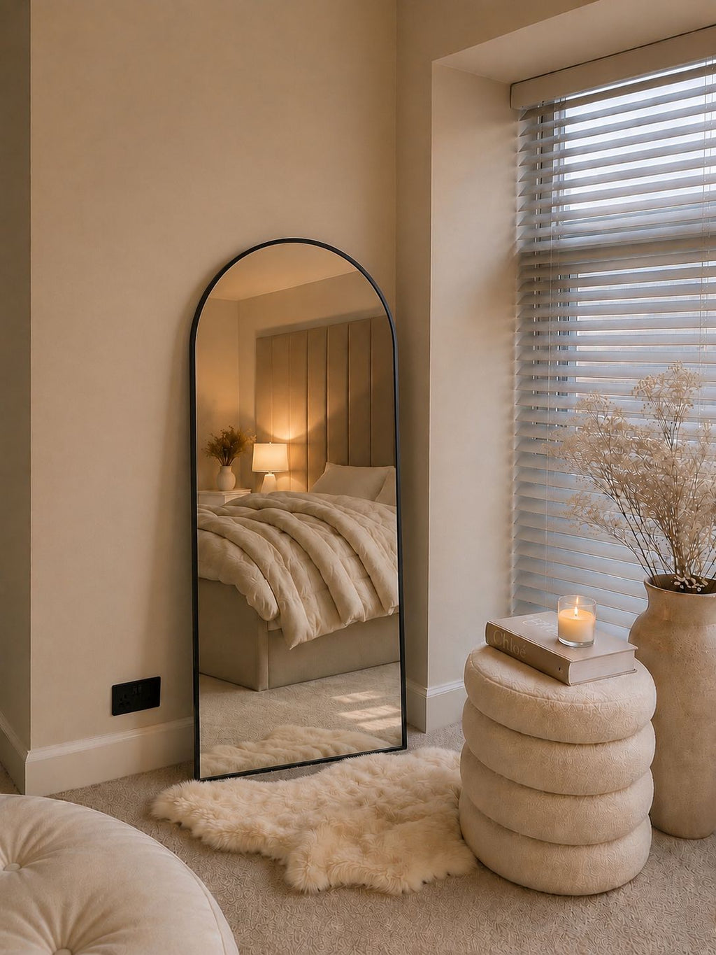 Arched Aluminium Mirror