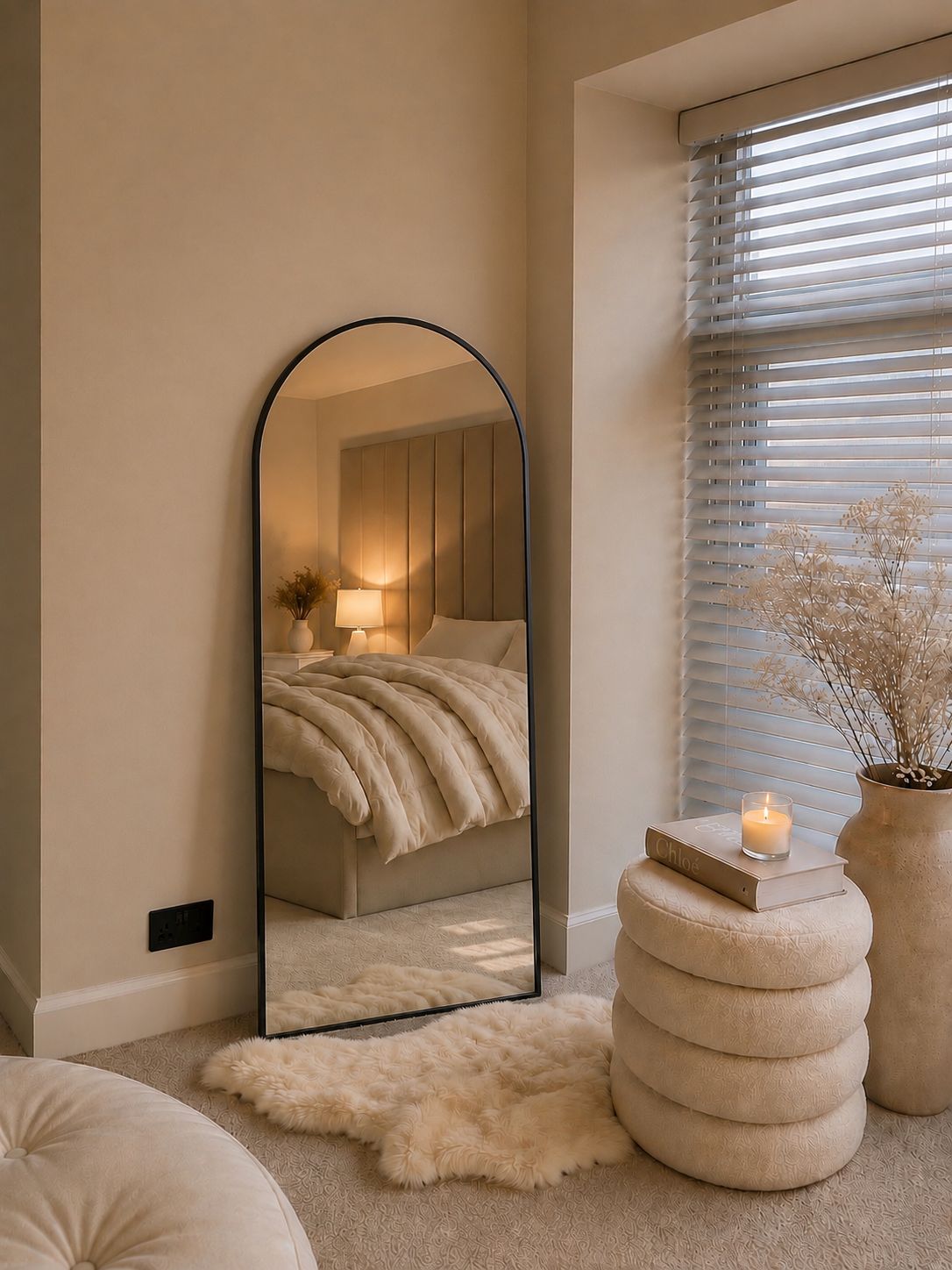 Arched Aluminium Mirror