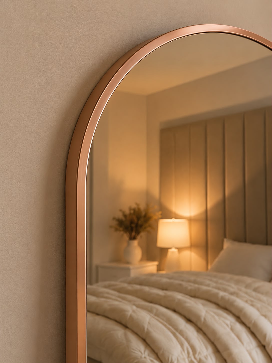 Arched Aluminium Mirror