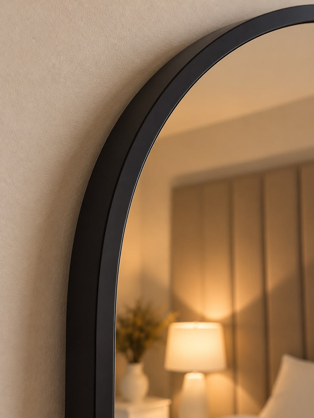 Arched Aluminium Mirror