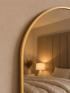 Arched Aluminium Mirror