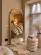 Arched Aluminium Mirror